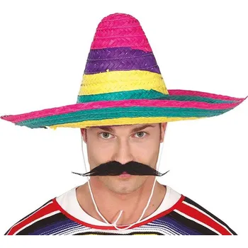 Karnevalový doplněk Sombréro - barevné - 50 cm