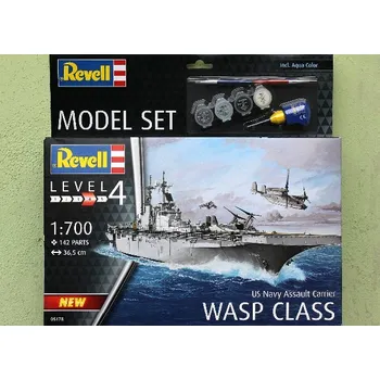 Plastikový model Assault Carrier USS WASP CLASS set model (Revell 1:700)