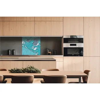 Obklad DIMEX | Dibond za kuchyňskou linku DBW-06060-148 | 60 x 60 cm | Oprýskaná zeď + Dibond deska za kuchyňskou linku DIMEX v rozměru 60 x 60 cm, motiv Oprýskaná zeď