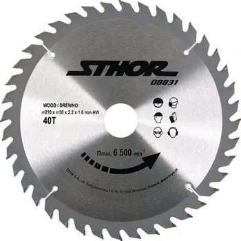 Pilový kotouč Sthor | Kotouč na dřevo 210 x 30 mm 40z TO-08831