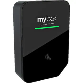 Nabíjecí stanice pro elektromobil Nabíjecí stanice elektromobilů MyBox PLUS 22kW - RFiD, proudový chránič, zásuvka