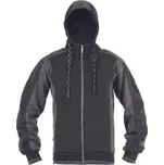 Pánská mikina CERVA DAYBORO M Černá, Tmavě šedá