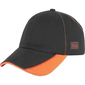 Kšiltovka Pracovní kšiltovka vyztužená krytem BLACK & DECKER CAP OS Černá, Oranžová