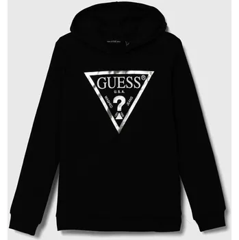 Dětská móda Dětská bavlněná mikina Guess J83Q14.KAUG0.9BYH černá 99X, vel. 147-157