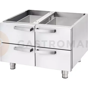 Blok Podstavec neutrální 800 s šuplíky | STALGAST, Linia 700