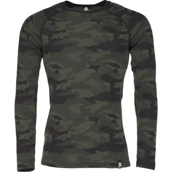 Pánské termoprádlo Pánské triko Bula CAMO MERINO S Khaki, Béžová
