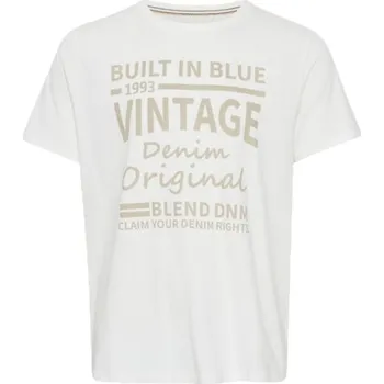 Pánské tričko Pánské tričko BLEND REGULAR FIT S Bílá, Béžová