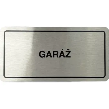 Informační tabulka Nalepovací cedulka Garáž 160 x 80 mm