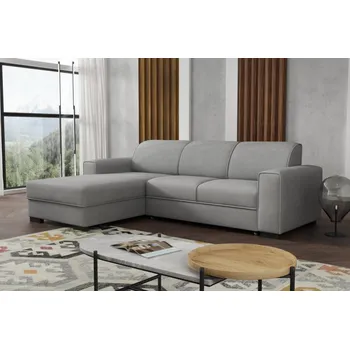 Obývací stěna Sedací souprava Lubor L světle šedá