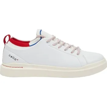 Pánská obuv Pánské tenisky CELIO SNEAKERS 45 Bílá, Červená, Béžová, Modrá