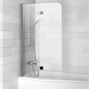 Vanová zástěna Novik 500 Dvoudílná skleněná vanová zástěna 89 x 150 cm pro vany Delta 150/160, G003040120