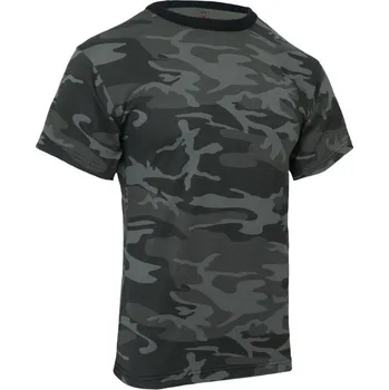 Pánské tričko ROTHCO Triko Midnight BLACK CAMO L BLACK CAMO