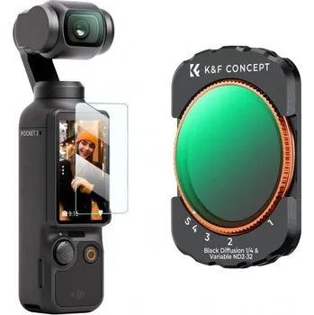 K&F 2pcs DJI Osmo Pocket 3 Filter Kit (ND2-32&1/4)
