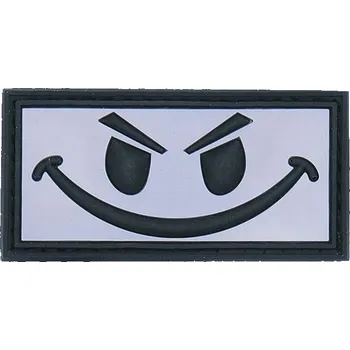 Nášivka 101. INC Nášivka Evil smiley bílý 3D PVC