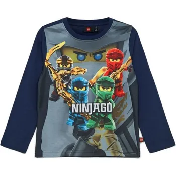 Chlapecké tričko s dlouhým rukávem LEGO® kidswear LWTANO 111 146 Mix, Tmavě modrá