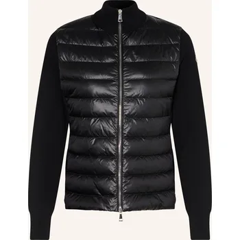 Moncler Dámská Péřová Bunda Ze Směsi Materiálů, černá, 38