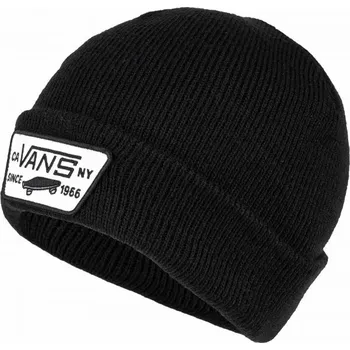 Čepice Pánská zimní čepice Vans MN MILFORD BEANIE OS Černá, Bílá