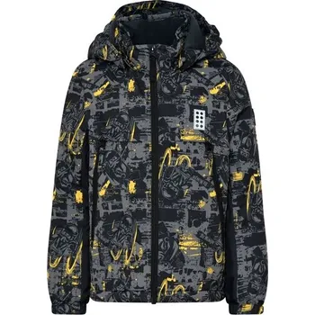 Dětská móda Chlapecká zimní bunda LEGO® kidswear LWJESSE 602 122 Černá, Žlutá, Tmavě šedá