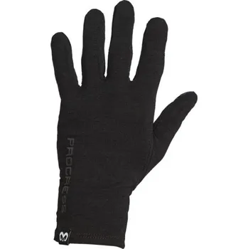 Rukavice Funkční Merino rukavice PROGRESS MERINO GLOVES L Černá