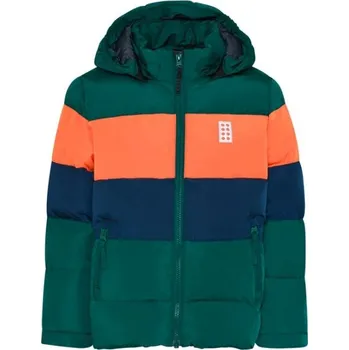 Chlapecká zimní bunda LEGO&reg; kidswear LWJIPE 705 JACKET 116 Tmavě zelená, Oranžová, Tmavě modrá