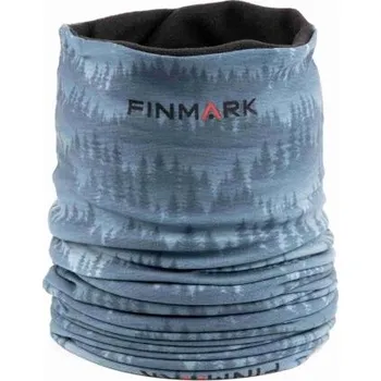 Nákrčník Multifunkční šátek Finmark MULTIFUNCTIONAL SCARF WITH FLEECE UNI Modrá, Tmavě modrá, Černá