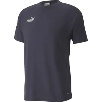 Pánské triko Puma TEAMFINAL CASUALS TEE S Tmavě modrá, Šedá