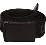 Dětský látkový opasek s kovovou sponou Lewro URIEN 10-15 Černá, Tmavě šedá