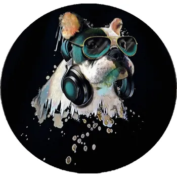 Koupelnová předložka Koupelnový kobereček DogBath 100 cm černý