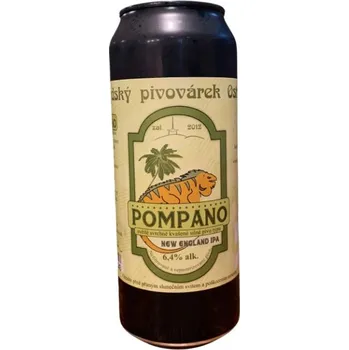 Pivo Pompano - svrchně kvašený speciál - Beskydský pivovárek - plech - 0.5L