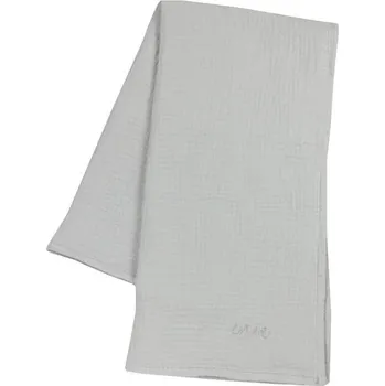 Přebalovací podložka ENIE BABY mušelínová zavinovací plena světle šedá 120x120 cm