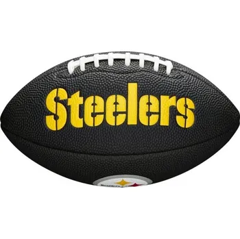 Fotbal Mini míč na americký fotbal Wilson MINI NFL TEAM SOFT TOUCH FB BL PT UNI Černá, Žlutá
