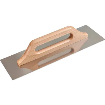 Zdenické nářadí Hladítko nerez hladké 27x13cm, dřevěná rukojeť D3000