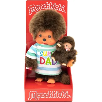 plyšák Sekiguchi Monchhichi 220960 mončičák tatínek s miminkem