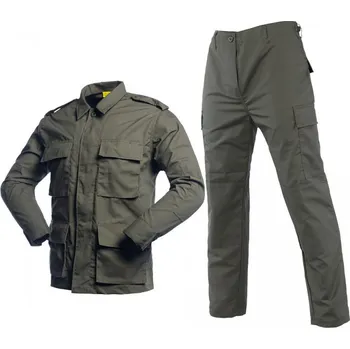 Pánské tričko Souprava maskáčová s bundou s límečkem (BDU), army zelená, XS, Smilodon