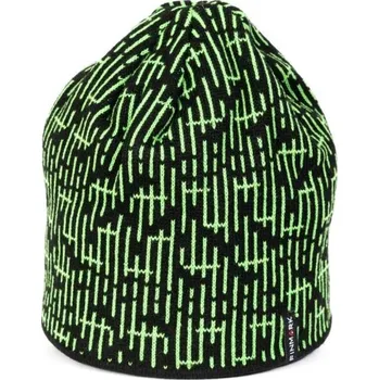 Čepice Zimní pletená čepice Finmark WINTER HAT OS Černá, Světle zelená