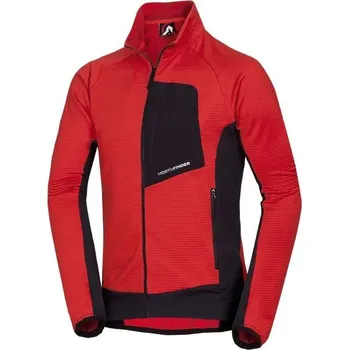 Pánská mikina Pánská mikina Northfinder KENTON XL Červená, Černá