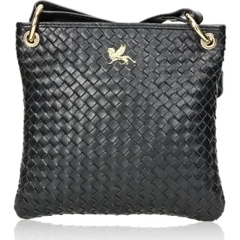 Kabelka Mano Dámská kožená kabelka - černá