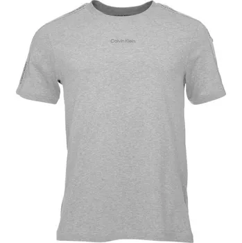 Pánská móda Pánské triko Calvin Klein PW - SS TEE S Šedá