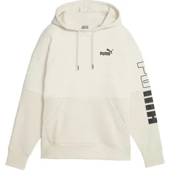 Dámská mikina Dámská mikina Puma POWER COLOR BLOCK HIGT NECK HOODIE XS Béžová, Černá
