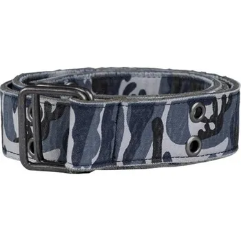 Módní doplněk MIL-TEC Opasek provlíkací VINTAGE CANVAS 40mm SKY BLUE CAMO URBAN CAMO BLUE 100