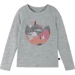 Dětské tričko s dlouhým rukávem REIMA VIISAS 116 Šedá, Růžová