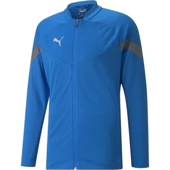 Pánská větrovka Fotbalová tepláková bunda Puma TEAMFINAL TRAINING JACKET S Modrá, Šedá, Bílá