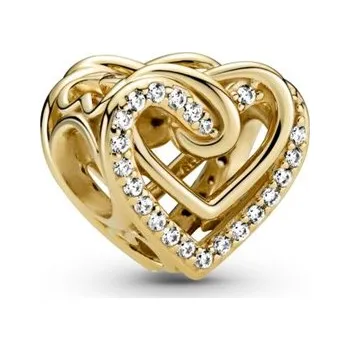 Přívěsek Přívěsek PANDORA Shine Třpytivá propletená srdce 769270C01