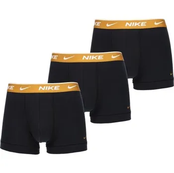 Boxerky Pánské boxerky Nike EVERY DAY COTTON STRETCH M Černá, Zlatá