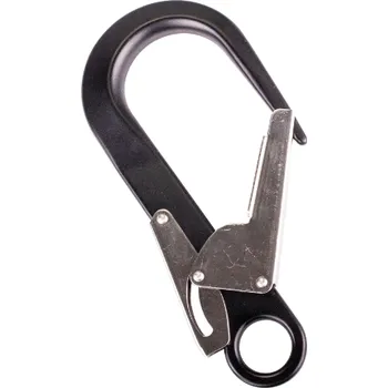 karabina RIDGEGEAR RGK11 60mm hliníkový dvoučinný hák na lešení s okem