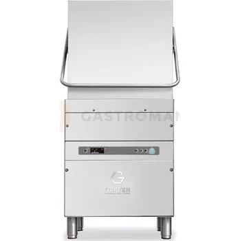 Myčka nádobí Průchozí myčka na sklo a nádobí s dávkovačem mycího prostředku a odpadovým čerpadlem | GRAFEN, HT11E PS DDE