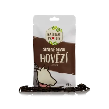 Sušené maso NaturalProtein Sušené maso - hovězí s pepřem