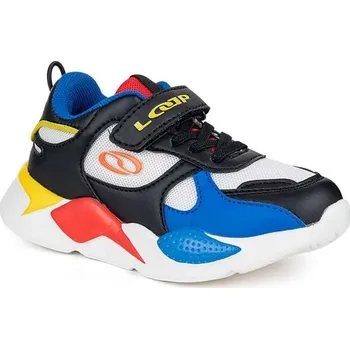 Chlapecké tenisky Dětská volnočasová obuv LOAP JOFFA 28 Černá, Bílá, Modrá, Červená