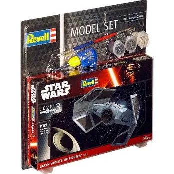 Plastikový model ModelSet StarWars Darth Vader´s TIE Figh (Revell 1:121)