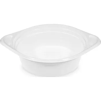 Jednorázové nádobí Miska (PP) s oušky bílá 500ml [10 ks]